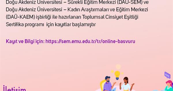 GENDER EQUALITY IN COMMUNITY CERTIFICATE PROGRAM CONTINUES WITH THE COLLABORATION OF EMU-CWS AND EMU-CEC 